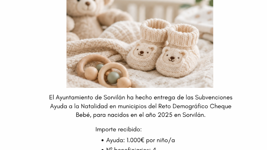 Cheque bebé Sorvilán